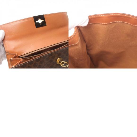 CELINE Macadam Handbag Leather Brown - Picture 10 of 10